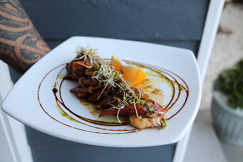  prawn and chorizo dish