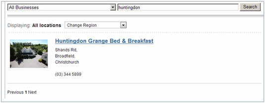 Completed listing showing an image