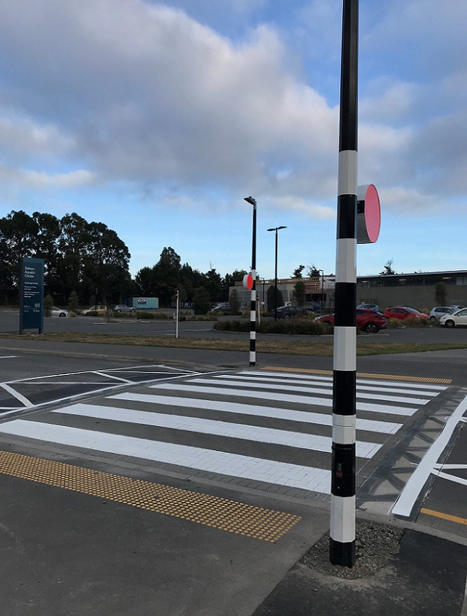 a picture of the new zebra crossing