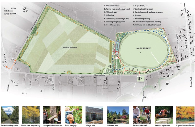 Map of proposed Hororata Reserve