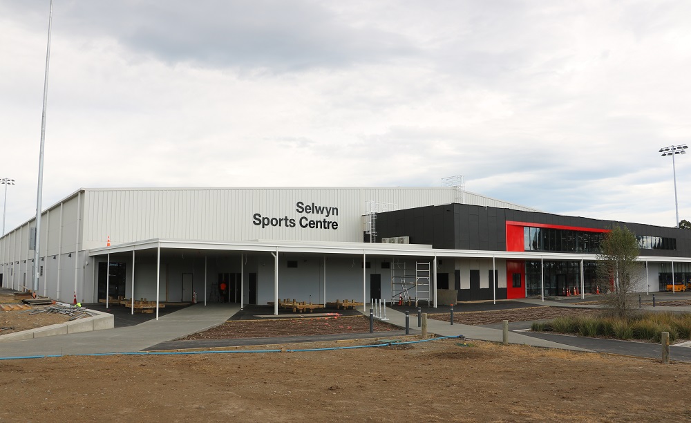 The outside of the Selwyn Sports Centre