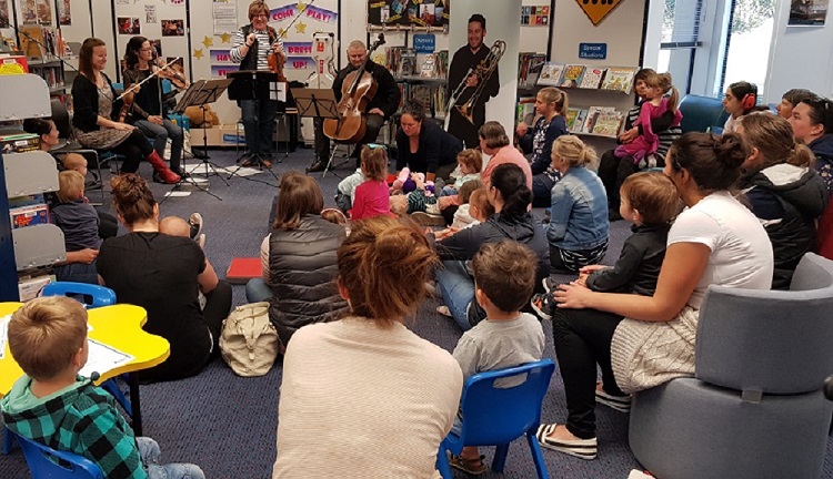 families join in Christchurch Symphony Orchestra performance at Lincoln Library