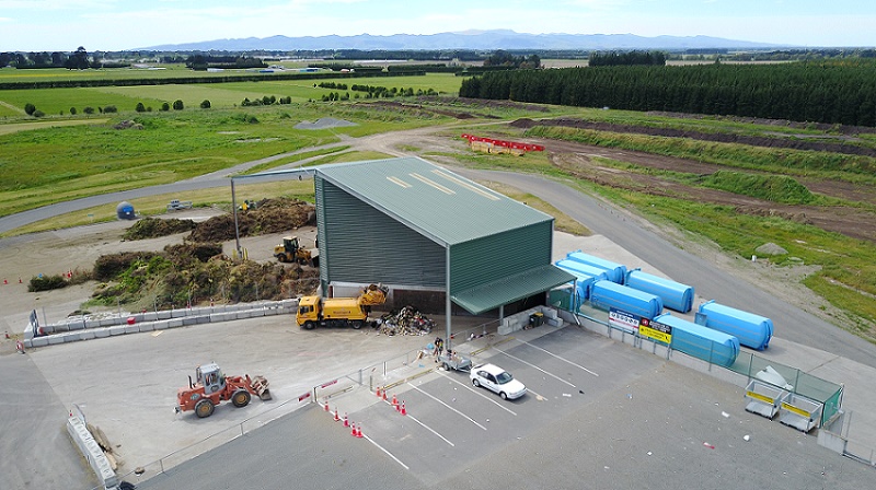 An aerial view of Pines Resource Recovery Park