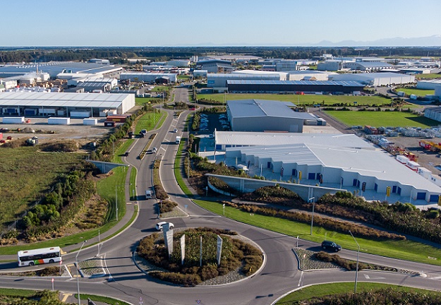An aerial view of Rolleston iZone