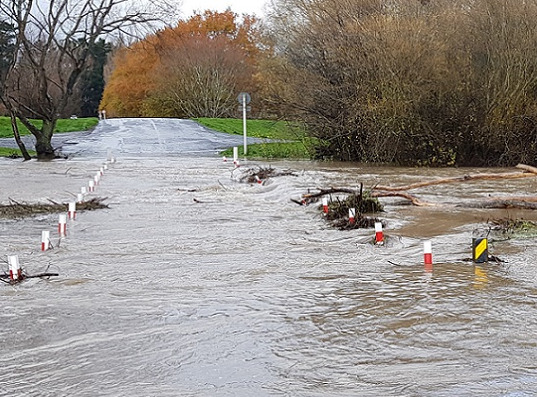 Flooding at Coes Ford 2019