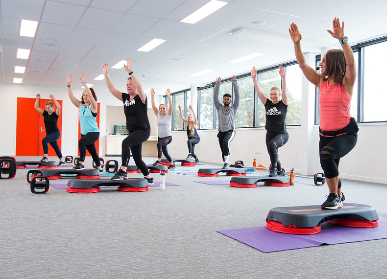 An exercise class at Selwyn Sports Centre