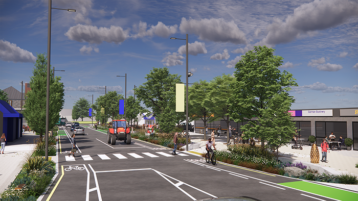 render image of Lincoln Town Centre