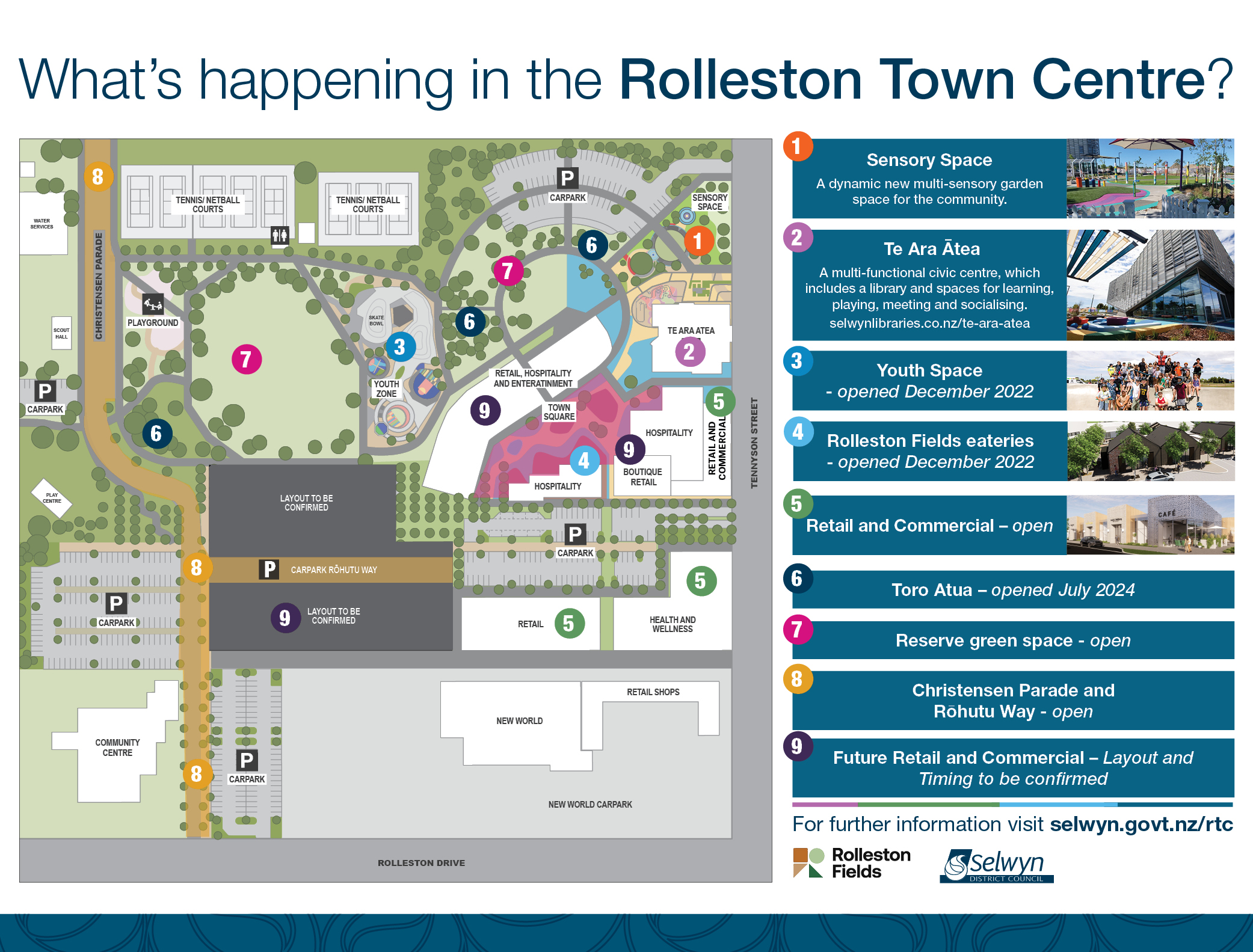 map of Rolleston Town Centre