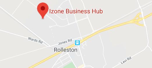 Google maps showing Izone, Rolleston