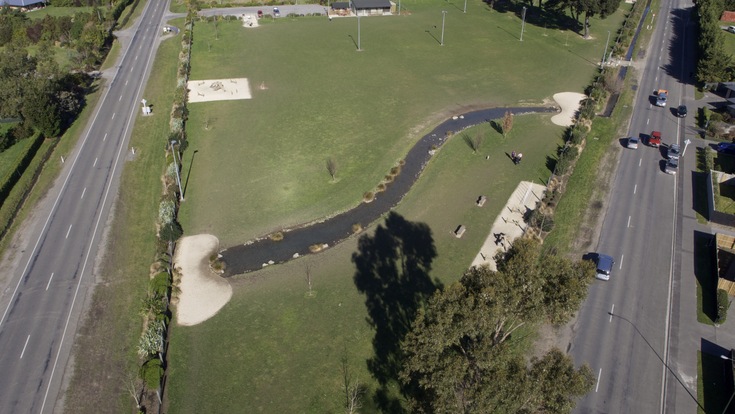 Foster Dog Park from the air