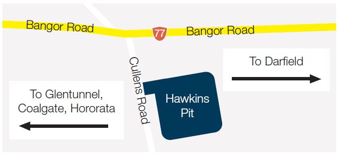 Map of Hawkins Pit location