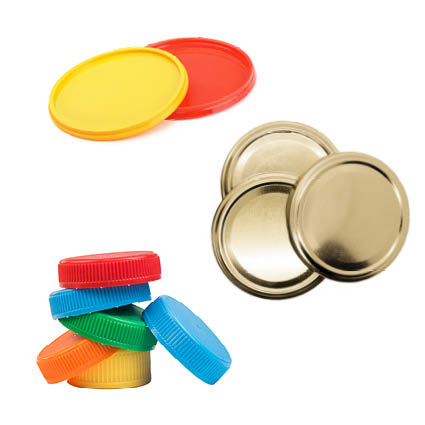 Image of various types of lids