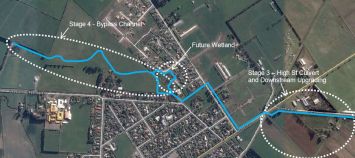 Leeston Bypass location and stages
